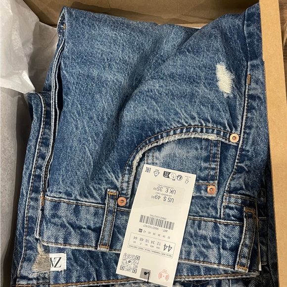 STRAIGHT LEG FULL LENGTH Z1975 JEANS WITH A HIGH WAIST - Picture 3 of 6